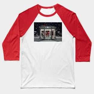 Elyria, Ohio, Gazebo in the snow Baseball T-Shirt